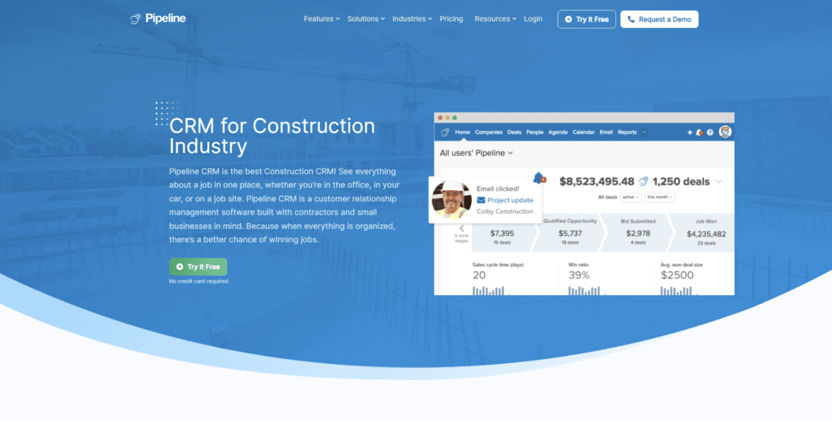 Crm system for construction company
