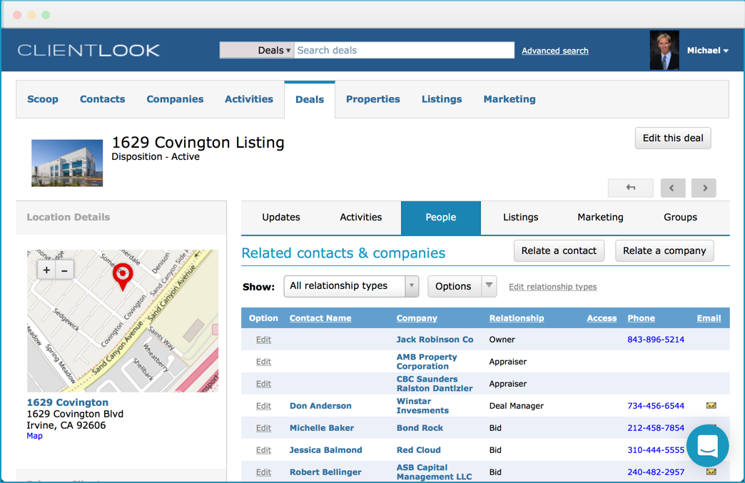 Commercial real estate broker crm